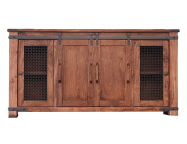 Parota TV Stand with Drawers - alternate view