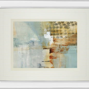 A Million Times Apart By Natasha Barnes - Mirror Framed Print Wall Art - Beige