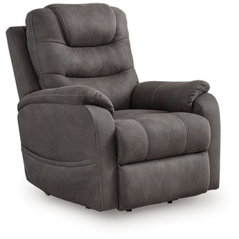 Snowfield - Power Lift Recliner - Gunmetal