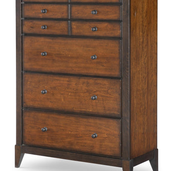 Fenmore - Drawer Chest - Mocha And Distressed Cherry