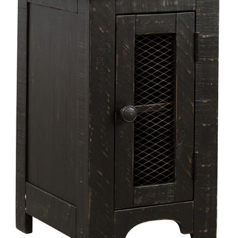 Valebeck - Chair Side End Table - Black / Brown