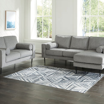 Hazela - 2 Pc. - Sofa Chaise, Loveseat - Charcoal