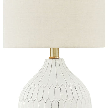 Wardmont - Ceramic Table Lamp - White