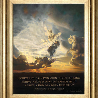 Believe By Bonnie Mohr - Framed Print Wall Art - Gold