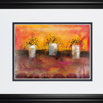 Old Boxes IIl By Elliot - Framed Print Wall Art - Orange