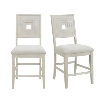 Avalanche - Silla auxiliar de mostrador (juego de 2) - Blanco antiguo