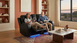 Elements International Euphora - P3 Power Glider Recliner W/Heat & Massage, Music, Ipad holder W/wireless charger and USBC styled in a designer-styled interior lifestyle setting at Quality Home Furniture