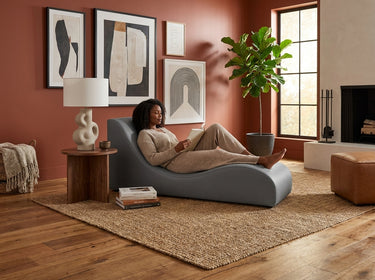 Elements International Valari - Lounge Chair styled in a designer-styled interior lifestyle setting at Quality Home Furniture
