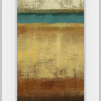 Earth By Allison Pearce - Mirrored Framed Print Wall Art - Beige