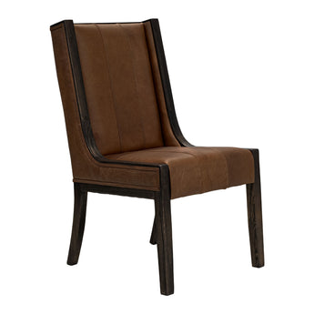 Balam - Leather Upholstered Chair (Set of 2) - Brown
