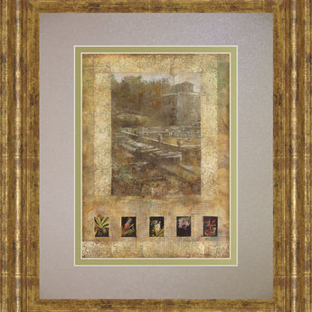 Botany Journal I By Kemp - Framed Print Wall Art - Beige