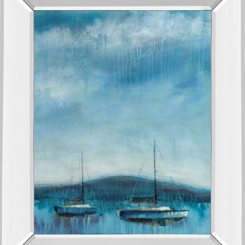 Nauticus By D'aguiar - Mirror Framed Print Wall Art - Blue