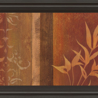 Leaf Silhouette Il By Jordan Grey - Framed Print Wall Art - Dark Brown