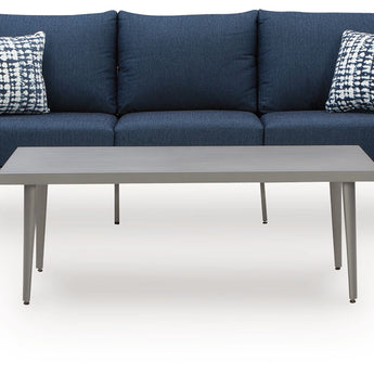 Gali - Sofa / Chairs / Table Set (Set of 4) - Gray / Blue