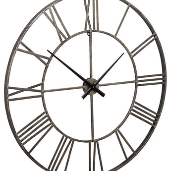 Paquita - Wall Clock - Antique Silver
