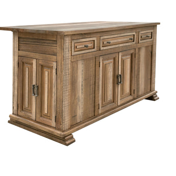 Marquez Kitchen Island Two Tone Light Brown - Islands at Quality Home Furniture Mesquite
