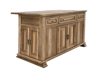 Marquez Kitchen Island Two Tone Light Brown - Islands at Quality Home Furniture Mesquite