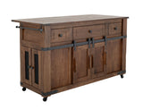 Parota Kitchen Island Cinnamon Brown - Islands at Quality Home Furniture Mesquite