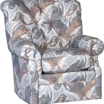 Mayo 2220 Series Transitional Swivel Chair with Button Tufting