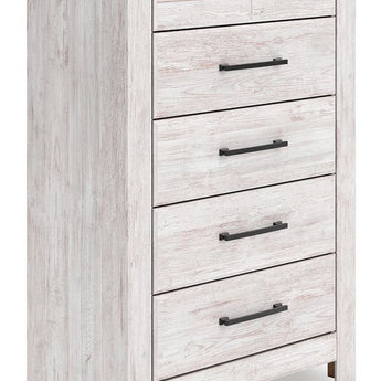 Makidern - Five Drawer Chest - Whitewash