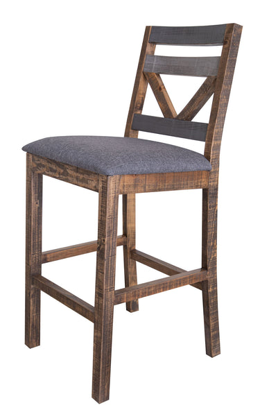 Loft Barstool (Set of 2) Two Tone Gray / Brown - image 4 of 4