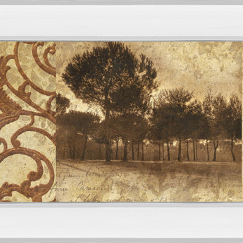 Equinox I By Keith Mallet - Mirror Framed Print Wall Art - Light Brown