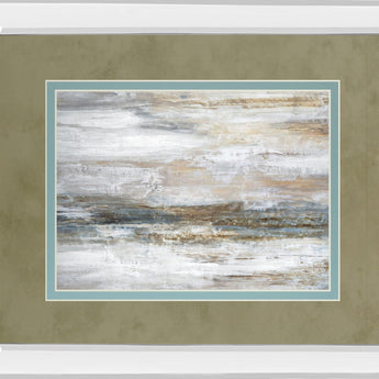 Mirage I By Fontaine, S. - Mirror Framed Print Wall Art - Dark Gray
