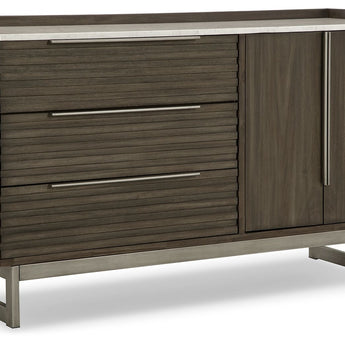Arkenton - Dresser - Grayish Brown / White