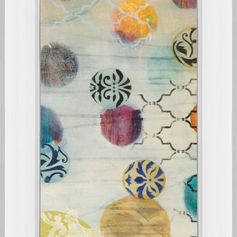 Casa Blanca Panel I By Jeni Lee - Mirror Framed Print Wall Art - Beige