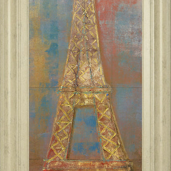 Eiffel By Longo - Framed Print Wall Art - Gold