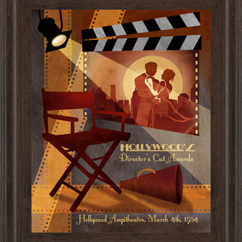 22x26 Director's Cut Awards By Conrad Knutsen - Framed Print Wall Art - Red