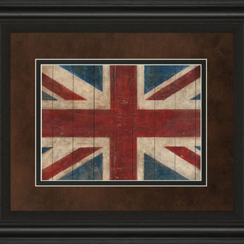 Union Jack By Avery Tillman - Framed Print Wall Art - Red