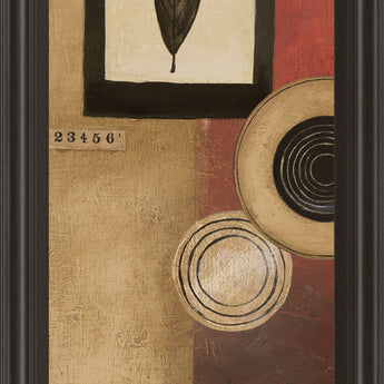 Radius Panel I By Kimberly Poloson - Framed Print Wall Art - Light Brown