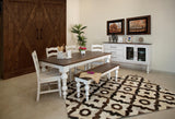 Rock Valley Chair With Fabric Seat (Set of 2) Off White - detail
