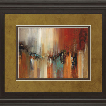 Skyline By Cat Tesla - Framed Print Wall Art - Light Brown