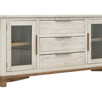 Loft - 3 Drawer & 2 Door Buffet - Gray / Beige