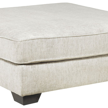 Rawcliffe - Oversized Accent Ottoman - Parchment