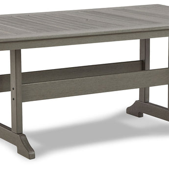 Visola - RECT Dining Table w/Umb OPT - Gray