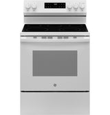 GE 30" Freestanding Electric Range, White - GRF500PVWW