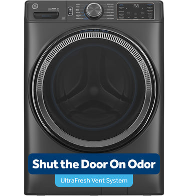 GE 5.0 Front Load Washer, Carbon Graphite - GFW655SPVDS