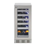 Sapphire 15" Indoor Wine Center Dual Zone, Series 5, S.S. - SW15SZSS