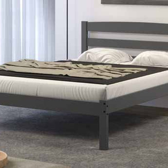 Donco Kids Economy Panel Bed Full Size Bed in Dark Grey