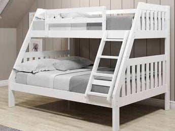 Donco Kids Mission Twin/Full Bunk Twin/Full Bunk Bed in White