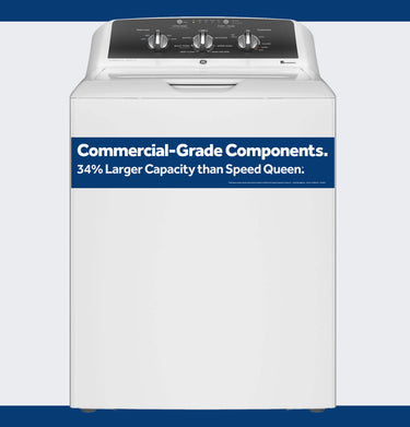 GE 4.3 Commerical Top Load Washer, White - GTW525ACWWB
