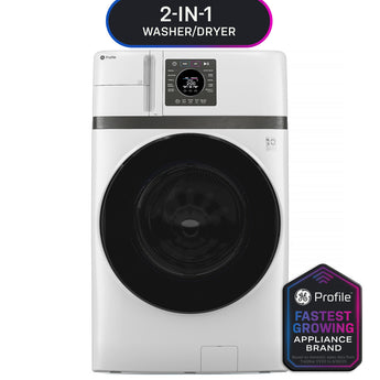 GE 4.6 Front Load Washer/Dryer Combo, White - PFQ83HSSWWW