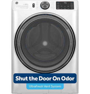 GE 4.8 Front Load Washer, White - GFW550SSNWW