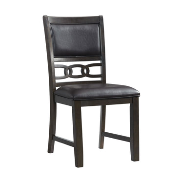 Amherst Standard Height Faux Leather Side Chair (Set of 2) Walnut - alternate view