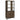 Millbrook - 2-Door Bookcase - Rustic Oak Herringbone And Gunmetal