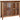 Antique - Console With 4 Glass Doors - Multicolor