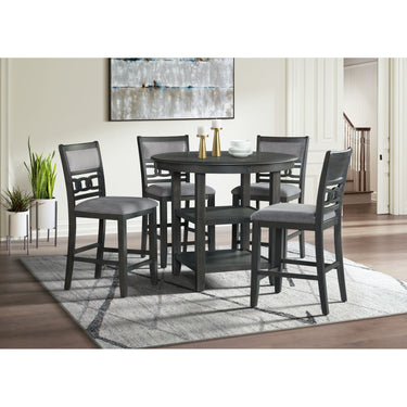 Amherst Counter Table With Wood Leg Gray Finish - alternate view